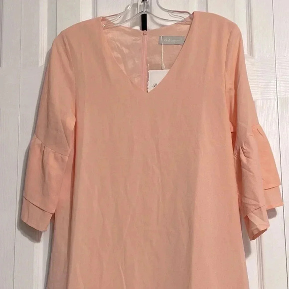 Belongsci peach lined dress Size S dress NWT size SMALL - Picture 2 of 12